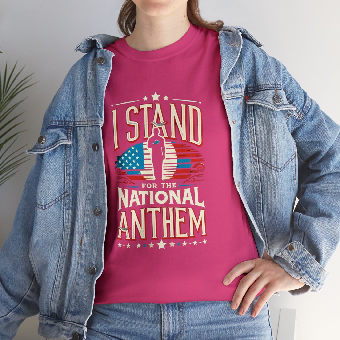 I Stand for the National Anthem Unisex Heavy Cotton Tee