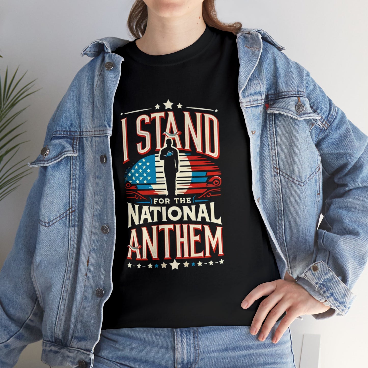 I Stand for the National Anthem Unisex Heavy Cotton Tee