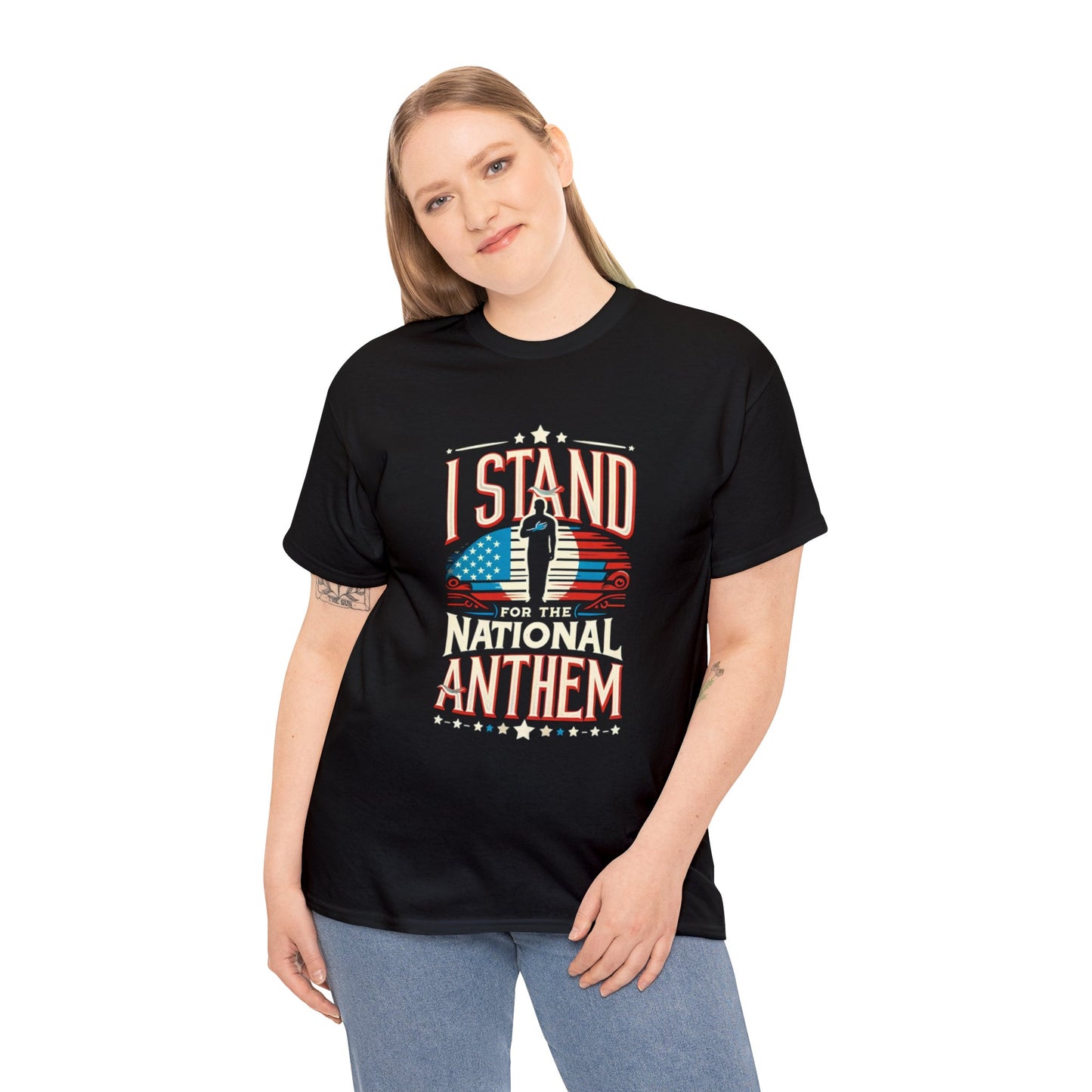 I Stand for the National Anthem Unisex Heavy Cotton Tee