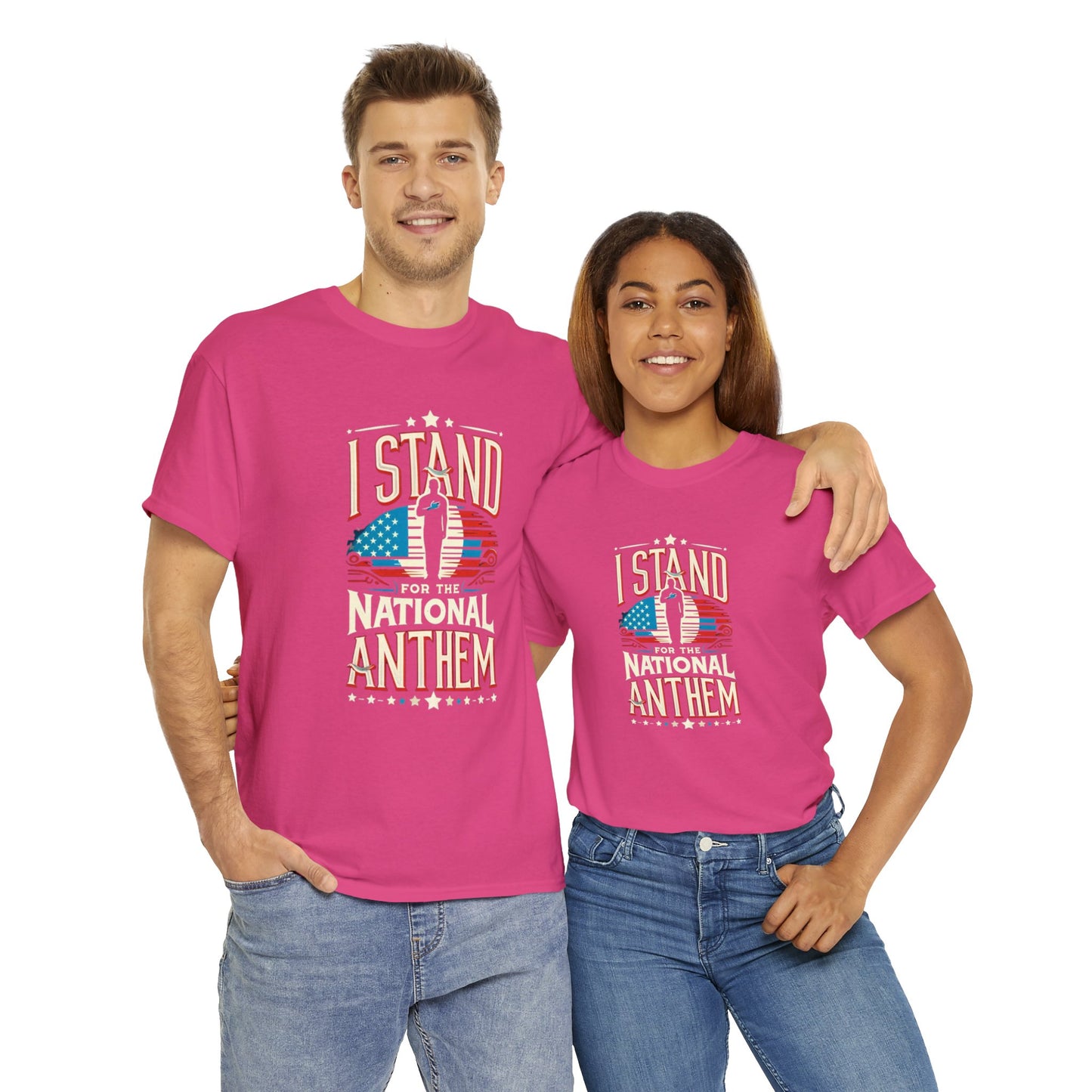 I Stand for the National Anthem Unisex Heavy Cotton Tee
