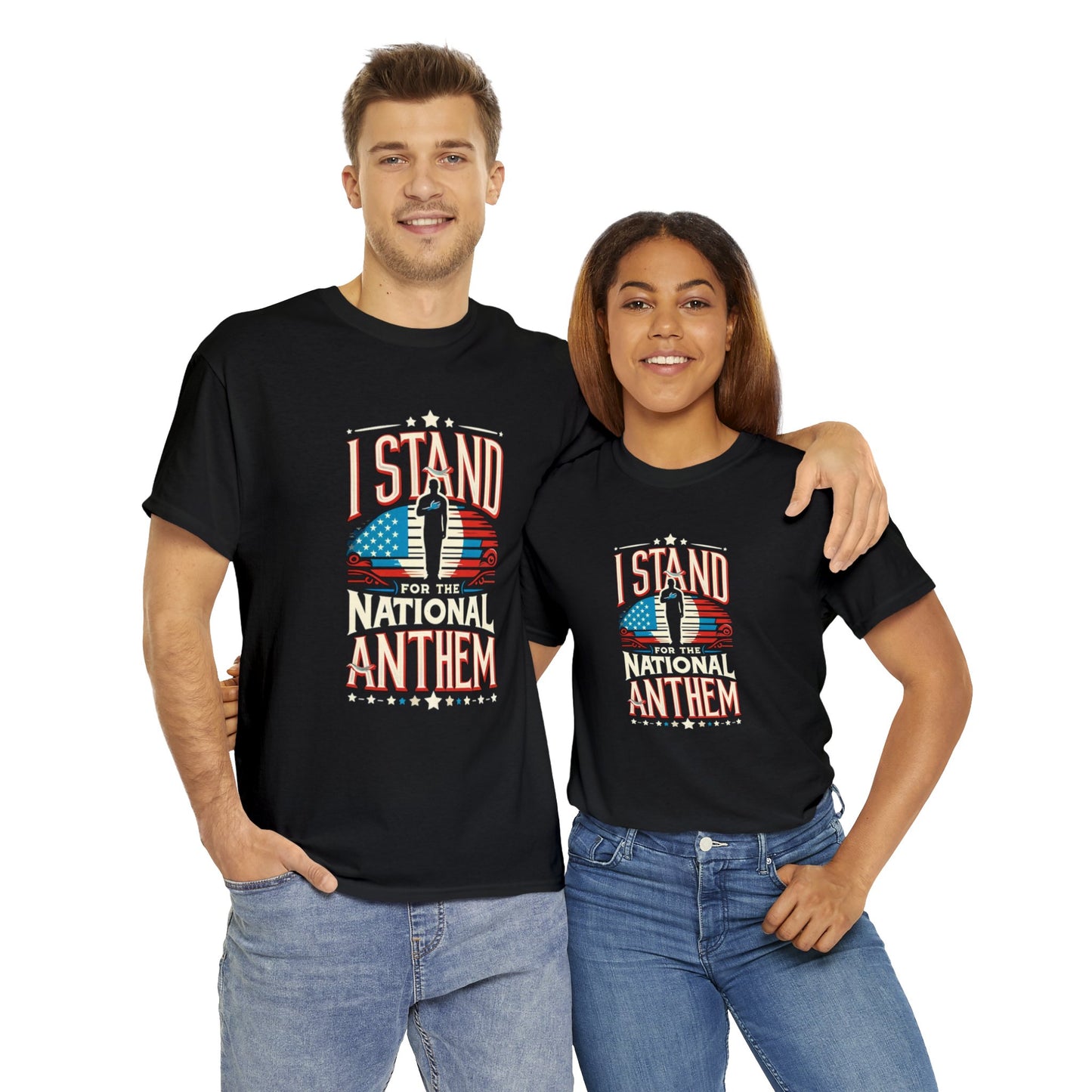 I Stand for the National Anthem Unisex Heavy Cotton Tee